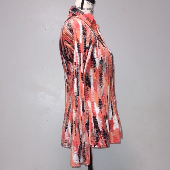 Apt.9 Collared Tops Long sleeve Size M Multicolor - Picture 3 of 16